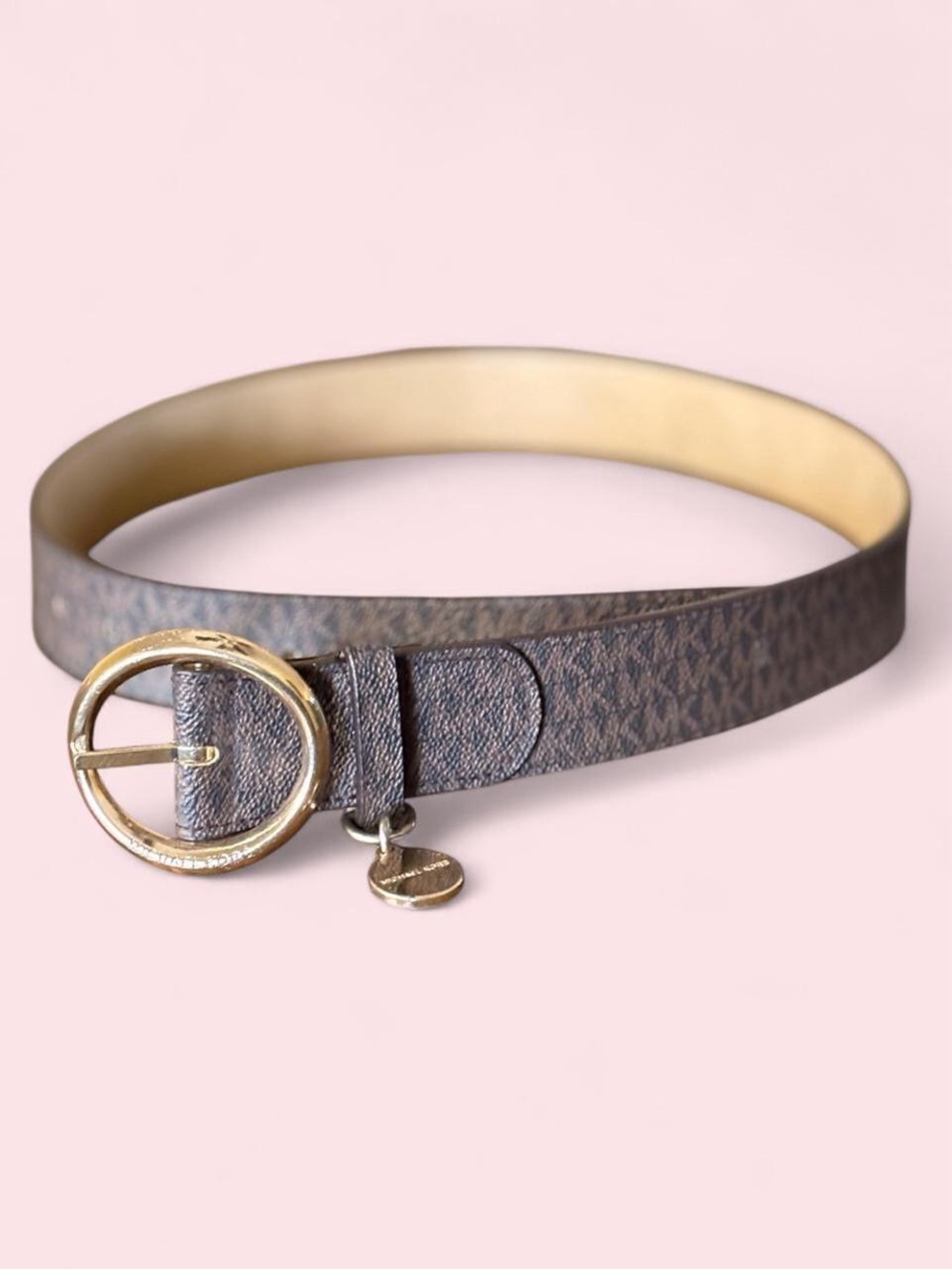 Michael Kors Monogram Belt W/ Charm
